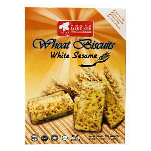 Wheat Fiber Biscuits (White Sesame)